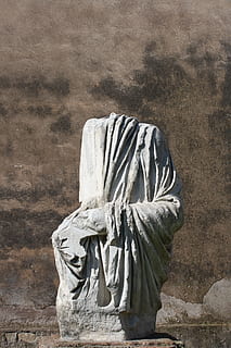 Rom, Statue, Kopf, keine Leute, Darstellung, Kunst und Handwerk, menschliche Darstellung, Skulptur, Tag, Kreativität, Nahansicht, Natur, die Architektur, Kunst, männliche Ähnlichkeit, solide, draußen, Schnitzen - Handwerksprodukt, Geschichte, die Vergangenheit, Wand, 4K, CC0, gemeinfrei, lizenzfrei