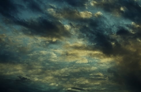 sky, clouds, drama, forward, cloud - sky, beauty in nature, scenics - nature, low angle view, storm, no people, dramatic sky, nature, cloudscape, tranquility, backgrounds, overcast, tranquil scene, outdoors, storm cloud, sunset, idyllic, moody sky, meteorology, ominous, 5K, CC0, public domain, royalty free