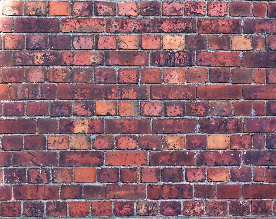 Backstein, Textur, Wand, Muster, Stein, Mauerwerk, Blöcke, Zement, Struktur, Gebäude, Granatwerfer, die Architektur, Ziegel, rot, dekorativ, alt, Jahrgang, Konstruktion, Ziegelwand, Vollbild, Hintergründe, Wandbau - Funktion, texturiert, gebaute Struktur, keine Leute, Wiederholung, Tag, Baumaterial, verwittert, in einer Reihe, draußen, braun, 2K