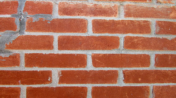 brick, wall, default, texture, rough, solid, clay, rustic, crack, architecture, built structure, brick wall, wall - building feature, pattern, full frame, textured, red, backgrounds, no people, day, art and craft, close-up, brown, design, outdoors, building exterior, white color, 4K, CC0, public domain, royalty free