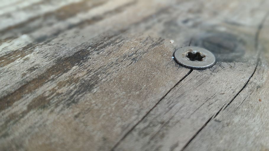 træ, abstrakt, materiale, struktur, træ - materiale, tekstureret, tæt på, ingen mennesker, dag, selektiv fokusering, mønster, høj vinkel visning, metal, skrue, baggrunde, planke, bord, fuld ramme, udendørs, geometrisk form, cirkel, ru, boardwalk, søm, sølvfarvet, 4K