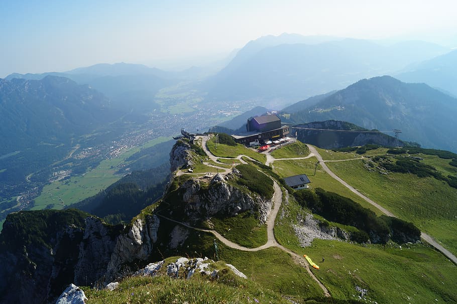 dağ, paskalya alanları, Garmisch, manzaralar - doğa, doğada güzellik, dağ silsilesi, sakin sahne, çevre, kentsel olmayan sahne, huzur, doğa, peyzaj, pastoral, yeşil renk, gün, bitki, gökyüzü, yüksek açılı görünüş, uzak, insansız, açık havada, arazi, dağ zirvesi, 5K