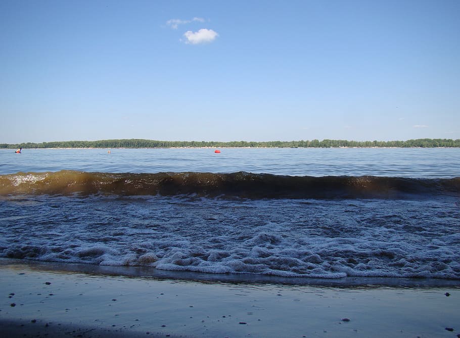 fala, cień, rzeka, dzień, lato, słońce, woda, niebo, scenics - natura, morze, piękno natury, plaża, wylądować, spokój, Natura, spokojna scena, żadnych ludzi, sport, sport wodny, niebieski, na dworze, chmura - niebo, ruch, idylliczny, 2K