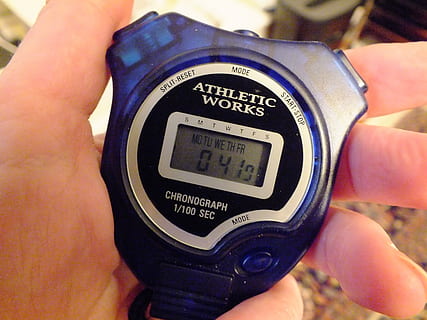 stopwatch, timer, chronometer, speed, interval, countdown, deadline, human hand, hand, human body part, real people, one person, number, close-up, body part, lifestyles, unrecognizable person, technology, instrument of measurement, text, holding, measuring, personal perspective, communication, human finger, finger, meter - instrument of measurement, 4K, CC0, public domain, royalty free