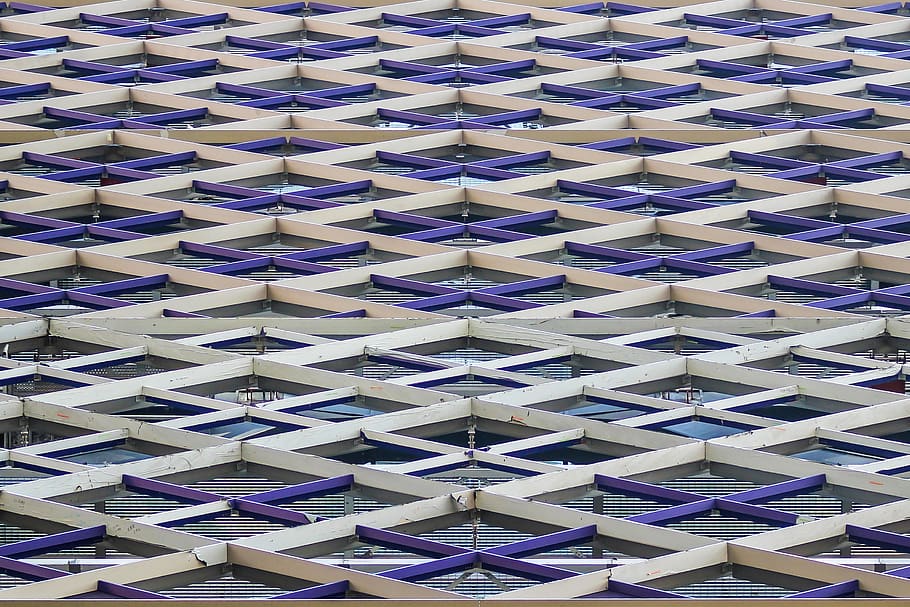 patró, edifici, arquitectura, paret, textura, disseny, pedra, estructura, construcció, modern, construir, ciutat, urbà, gratacels, vidre, façana, horitzó, centre de la ciutat, finestra, fons, marc complet, a l'interior, cap gent, repetició, en fila, estructura construïda, forma geomètrica, costat a costat, primer pla, forma, gran grup d'objectes, blau, multicolor, abundància, 2K
