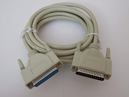 printer, cable, lpt, printer cable, indoors, studio shot, still life, no people, white background, shape, geometric shape, technology, circle, close-up, design, connection, directly above, white color, cut out, table, container, gray, high angle view, reflection, 4K, CC0, public domain, royalty free