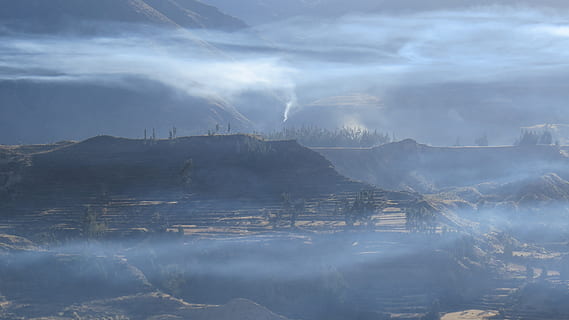 Peru, plateau, ild, skønhed i naturen, sky - himmel, scenics - natur, bjerg, himmel, rolig scene, vand, ro, ingen mennesker, dag, ikke-urbane scene, natur, landskab, miljø, udendørs, bjergkæde, idyllisk, sø, 4K, CC0, offentligt domæne, royaltyfrie