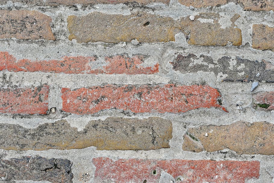 paret, maons, edifici, guix, textura, sassi, funció de construcció de parets, maó, estructura construïda, paret de maó, arquitectura, marc complet, cap gent, fons, dia, a l'aire lliure, primer pla, exterior de l'edifici, patró, vell, graffiti, resistent, emoció, aspre, ciment, missatge, concret, 4K