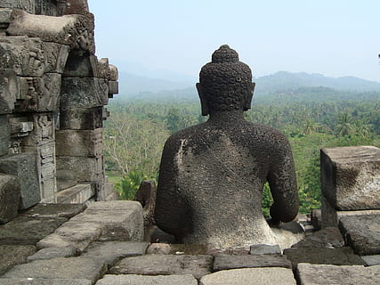 Bouddha, négliger, Java, architecture, structure construite, religion, l'histoire, croyance, le passé, représentation humaine, ancien, spiritualité, lieu de culte, journée, solide, statue, ciel, sculpture, Destinations de voyage, art et Artisanat, représentation, personne, la civilisation ancienne, matériau de pierre, en plein air, ruiné, 1080P, CC0, domaine public, libre de droits