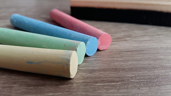 , close-up, table, multi colored, indoors, art and craft, no people, pencil, selective focus, wood - material, craft, creativity, chalk - art equipment, writing instrument, still life, blue, education, crayon, choice, focus on foreground, art and craft equipment, 4K, CC0, public domain, royalty free