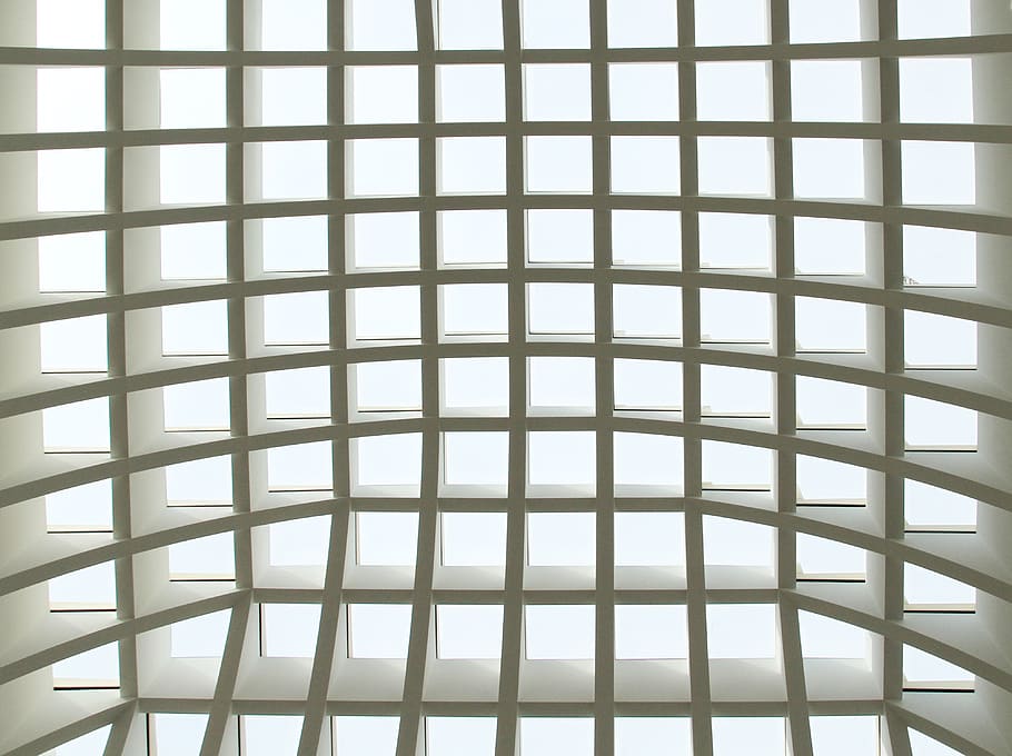 resum, sostre, geometria, interior, blanc, disseny, arquitectura, 3d, modern, cèl · lules, d'alta tecnologia, patró, estructura construïda, marc complet, vista d’angle baix, cap gent, fons, forma, forma geomètrica, dia, a l'interior, metall, repetició, en fila, Color blanc, primer pla, biga del sostre, 4K