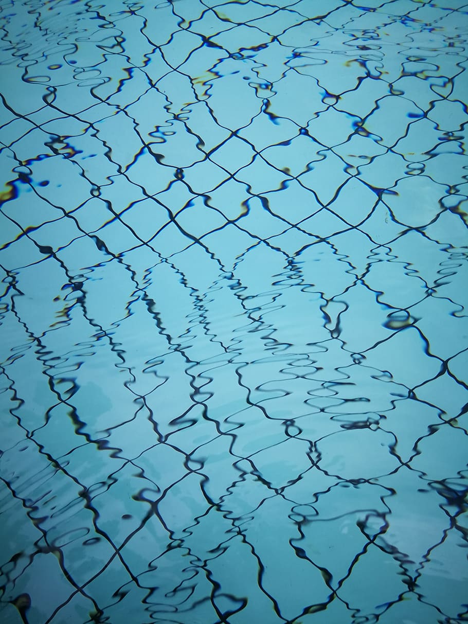 Schwimmbad, Modus, abstrakt, Hintergrund, Flachwinkelansicht, Himmel, keine Leute, Natur, Blau, Tag, Schönheit in der Natur, draußen, Pflanze, Fokus auf den Vordergrund, Muster, Sicherheit, Nahansicht, klarer Himmel, Baum, Silhouette, Ast, Wachstum, Ruhe, Zaun, 4K