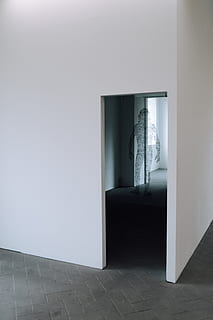paret pintada de blanc, a l'interior, disseny d'interiors, sòls, habitació, pis, porta, mobles, passadís, vestíbul, porta corredissa, il·luminació, cantonada, vestidor, dormitori, edifici, habitatge, armari, gabinet, aparador, fusta, entrada, arquitectura, cap gent, habitació domèstica, interior de casa, absència, dia, Color blanc, funció de construcció de parets, modern, obert, casa, naturalesa, còpia espai, sòl de rajoles, luxe, 5K, CC0, domini públic, lliure de regalies