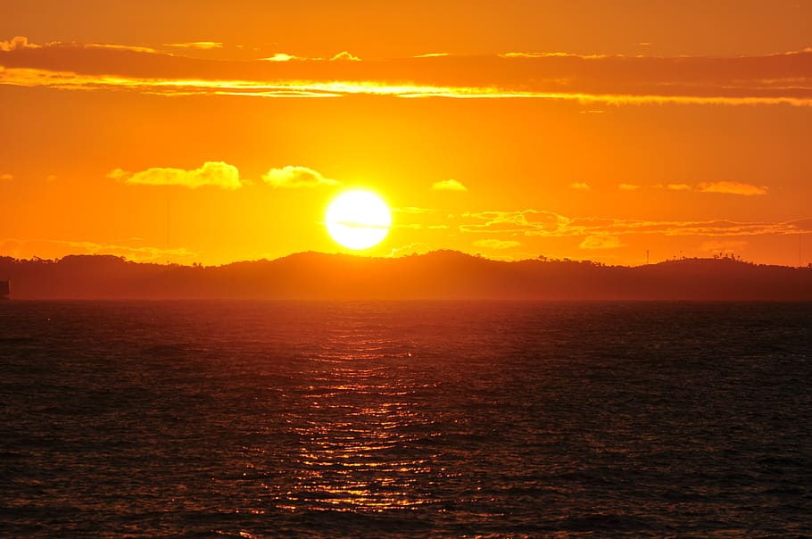 tramonto, sol, ordine, mar, estate, cielo, bellezza nella natura, colore arancione, sole, la tranquillità, acqua, luce del sole, scenics - natura, mare, scena tranquilla, natura, lungomare, idilliaco, orizzonte, scena non urbana, nessuno, nuvola - cielo, all'aperto, orizzonte sull'acqua, cielo romantico, luminosa, 4K