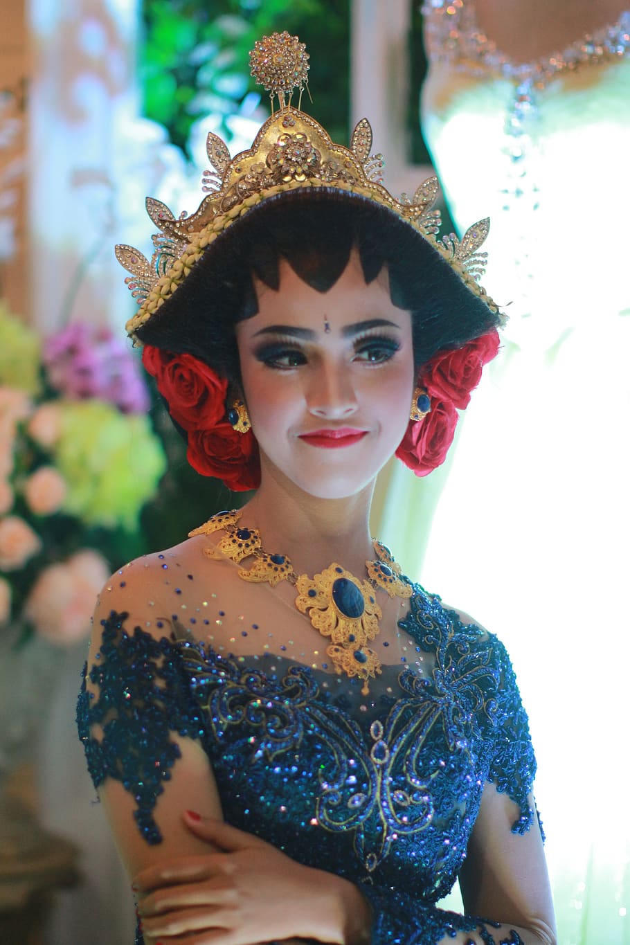 Java, traditionnel, mariage java, Yogyakarta, ethnique, tourisme, Asie, Indonésie, java girl, femme javax, Javanais, une personne, portrait, maquillage, jeune adulte, à l'intérieur, Vrais gens, regarder la caméra, vue de face, jeune femme, femmes, belle femme, Vêtements, modes de vie, se concentrer sur le premier plan, beauté, adulte, Activité de loisir, coiffure, 5K