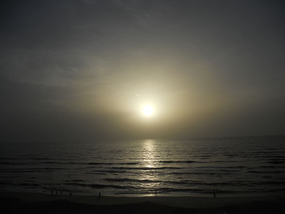 solnedgang, strand, florida, vand, himmel, skønhed i naturen, hav, scenics - natur, ro, rolig scene, horisont over vand, horisont, sol, afspejling, ingen mennesker, natur, idyllisk, sollys, jord, udendørs, måneskin, 4K