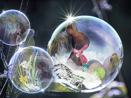 primăvară, Paști, Paste Fericit, iepure de câmp, oua de Paste, easter spring, culoare, fundal, colorat, Salutări de Paște, ciocolata de iepuras, frühlingsanfang, balon, transparent, sferă, nici o persoana, sticlă - material, apă, natură, a închide, fragilitate, vulnerabilitate, mare, zi, grup de animale, animal, formă, animale tematice, în aer liber, bule de bula, animale sălbatice, sticlă, compozit digital, 4K, CC0, domeniu public, fără drepturi de autor