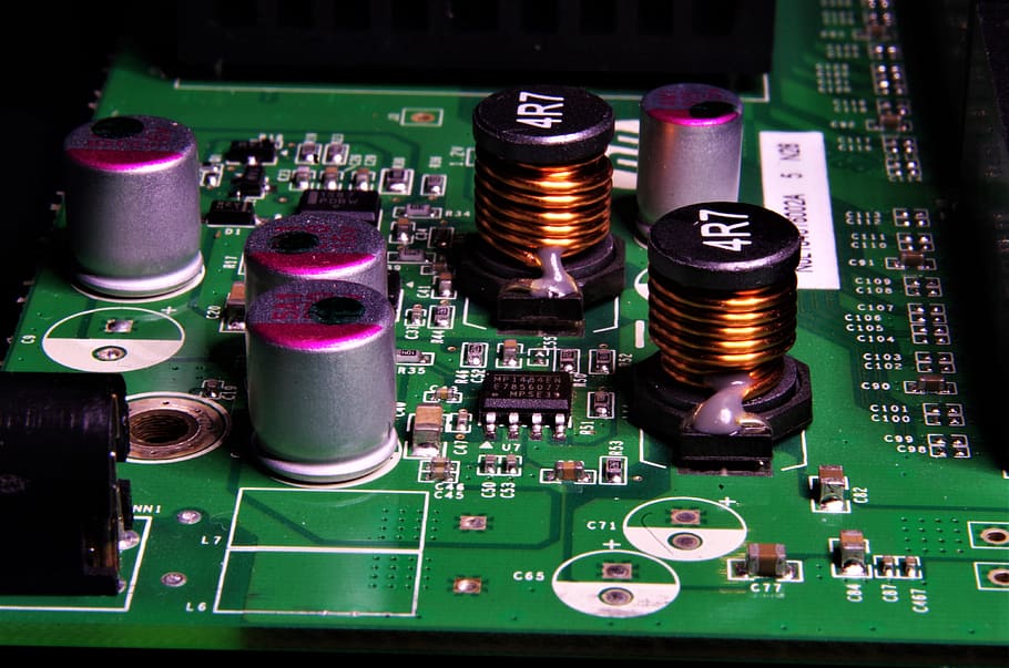 elektronika, komputer, obwody, technologia, branża elektroniczna, żadnych ludzi, płytka drukowana, przemysł, czip komputerowy, zbliżenie, zielony kolor, sprzęt, złożoność, wewnątrz, połączenie, martwa natura, wyposażenie komputera, wysoki kąt widzenia, część komputerowa, wielobarwne, studio strzał, płyta główna, sprzęt elektryczny, element elektryczny, 4K