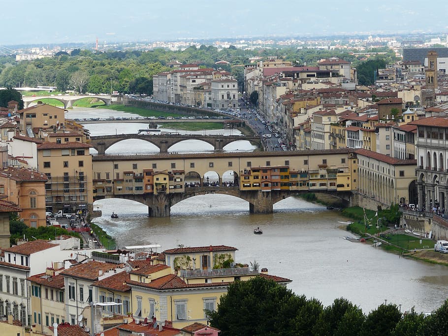 architettura, paesaggio urbano, struttura costruita, esterno dell'edificio, acqua, città, ponte, ponte - struttura fatta dall'uomo, albero, costruzione, quartiere residenziale, fiume, connessione, vista dall'alto, natura, giorno, pianta, cittadina, destinazioni di viaggio, arco, nessuno, all'aperto, ponte ad arco, 2K