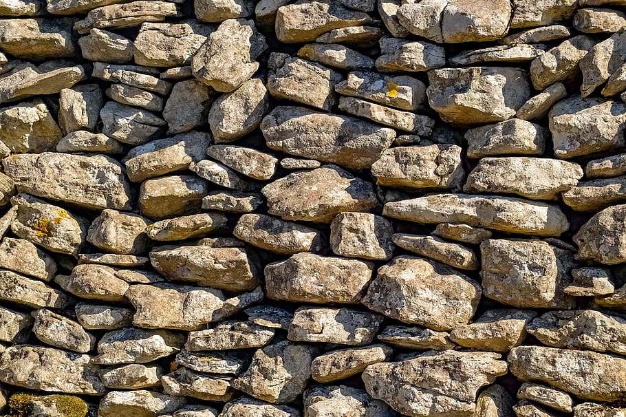 væg, sten-, Stenmur, struktur, mønster, gammel, klippe, ydre, natur, baggrunde, fuld ramme, solid, ingen mennesker, tekstureret, sten - objekt, stor gruppe af objekter, dag, sollys, rock-objekt, overflod, ru, udendørs, arkitektur, høj vinkel visning, 4K