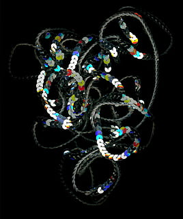 pallietten, abstract, reflection, mirroring, light, pattern, structure, texture, modern, gloss, art, material, creative, color, surface, decoration, fashion, decorative, style, design, black background, studio shot, indoors, jewelry, multi colored, close-up, no people, bubble, still life, cut out, transparent, large group of objects, bracelet, arts culture and entertainment, single object, shape, fragility, personal accessory, luxury, 2K, CC0, public domain, royalty free