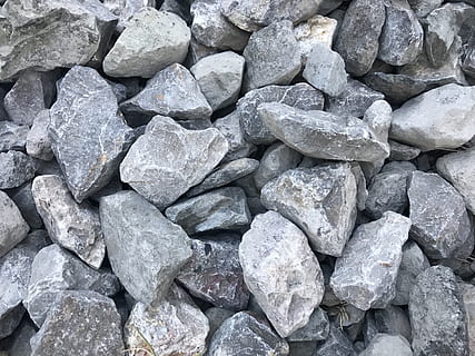 pietra, roccia, struttura, ruvido, sfondi, fotogramma intero, grande gruppo di oggetti, solido, abbondanza, pietra - oggetto, roccia - oggetto, strutturato, nessuno, grigio, giorno, vista dall'alto, natura, natura morta, all'aperto, forma, durezza, mucchio, ciottolo, 4K, CC0, dominio pubblico, privo di copyright
