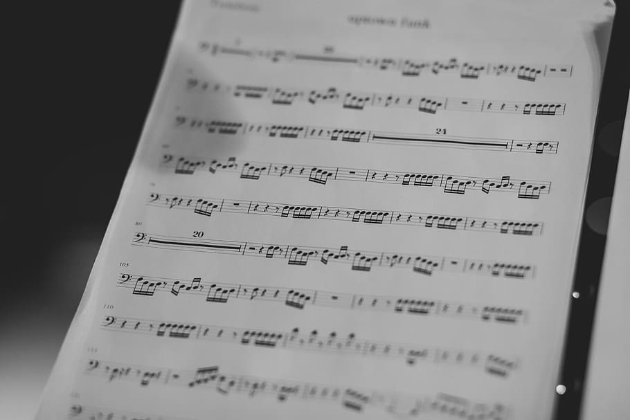 stadig, elementer, ting, musik, ark, noter, score, tekst, meddelelse, nummer, selektiv fokusering, indendørs, tæt på, ingen mennesker, høj vinkel visning, vestlige script, papir, stilleben, uddannelse, offentliggørelse, hvid farve, nodeblad, Bestil, matematik, sort farve, læring, 4K