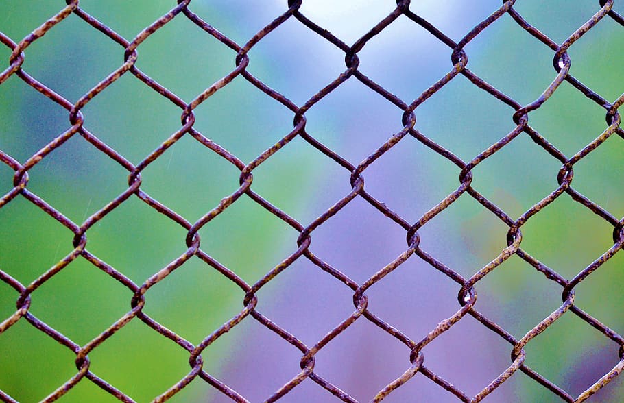 Gitter, Farbe, Struktur, Dekor, alt, Material, dekorativ, Zaun, Maschendrahtzaun, Vollbild, Metall, Hintergründe, Grenze, Barriere, Muster, Sicherheit, Schutz, keine Leute, Nahansicht, Tag, Maschendraht, draußen, Natur, Draht, Netting, kreuz und quer, 4K