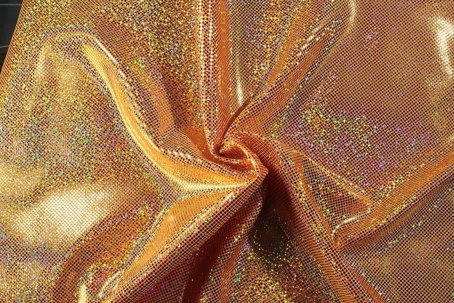 Textur, abstrakt, Muster, Farbe, hell, Vollbild, Hintergründe, Textil-, keine Leute, Nahansicht, texturiert, drinnen, Netting, Stillleben, Tag, braun, orange Farbe, Design, Material, goldfarben, Metall, High Angle View, 5K