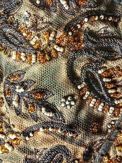 textura, textil, korálky, obruby, etnický, Indie, kultura, řemeslo, tkanina, sárí, vlákno, šití, ruční práce, celý rám, vzor, nikdo, pozadí, detail, uvnitř, zvíře, zvířat, voda, texturou, bezobratlý, umění a řemesla, tvořivost, moře, Příroda, krása v přírodě, architektura, námořní, 2K, CC0, veřejná doména, bez autorských práv