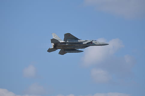 combatiente, cielo, vuelo, vehículo aéreo, avión, volador, transporte, modo de transporte, militar, avion de combate, en movimiento, movimiento, avión militar, nube - cielo, vista de ángulo bajo, aire, Ejército, nadie, naturaleza, día, espectáculo aéreo, fuerza Aerea, al aire libre, 4K, CC0, dominio público, libre de derechos