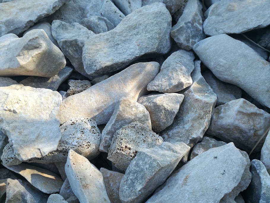 pedra, roques, textura, construcció, marc complet, fons, sòlid, cap gent, rock, naturalesa, abundància, dia, gran grup d'objectes, pedra - objecte, vista d’angle alt, rock - object, gris, primer pla, a l'aire lliure, aspre, llum solar, patró, pila, 4K