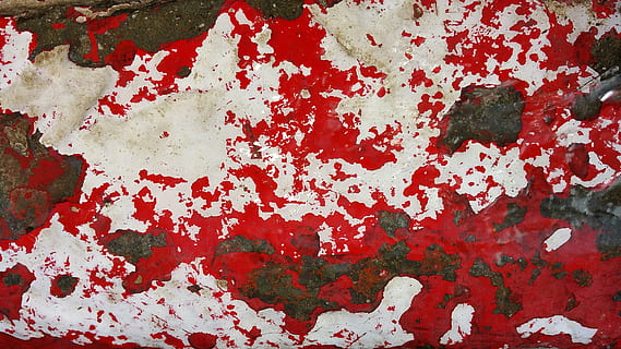 rouille, saleté, texture, Contexte, rouge, blanc, grunge, peindre, peeling, rugueux, construction de murs, plein cadre, arrière-plans, altéré, personne, texturé, fermer, modèle, structure construite, décollement, endommagé, vieux, couleur blanche, déclin, fatigué, détérioration, architecture, journée, mauvaise condition, en plein air, sale, 2K, CC0, domaine public, libre de droits