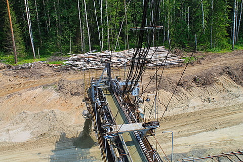 career development, quarry, sand, development, land, forest, tree, nature, day, no people, plant, outdoors, landscape, wood - material, tree trunk, environment, trunk, transportation, water, tranquility, woodland, non-urban scene, remote, environmental issues, 4K, CC0, public domain, royalty free